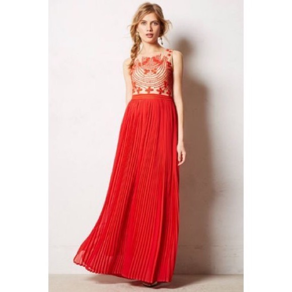 Red Rubied Dusk By Rina Dhaka Casual Maxi Dress - Picture 3 of 11